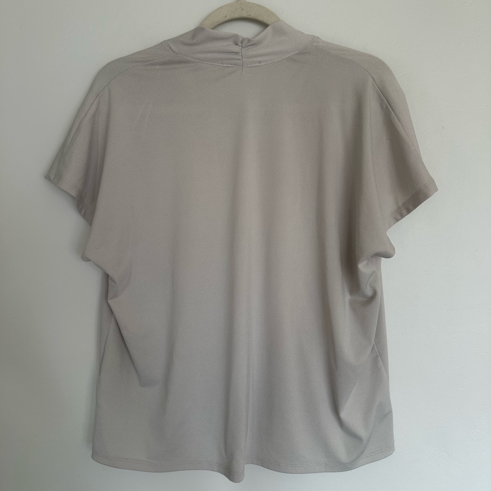 Philosophy Republic Clothing Beige V-Neck Blouse XL EUC - Picture 5 of 5